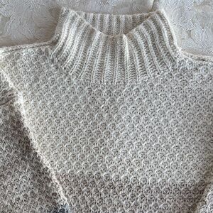 J. Jill Cream Turtleneck Sweater